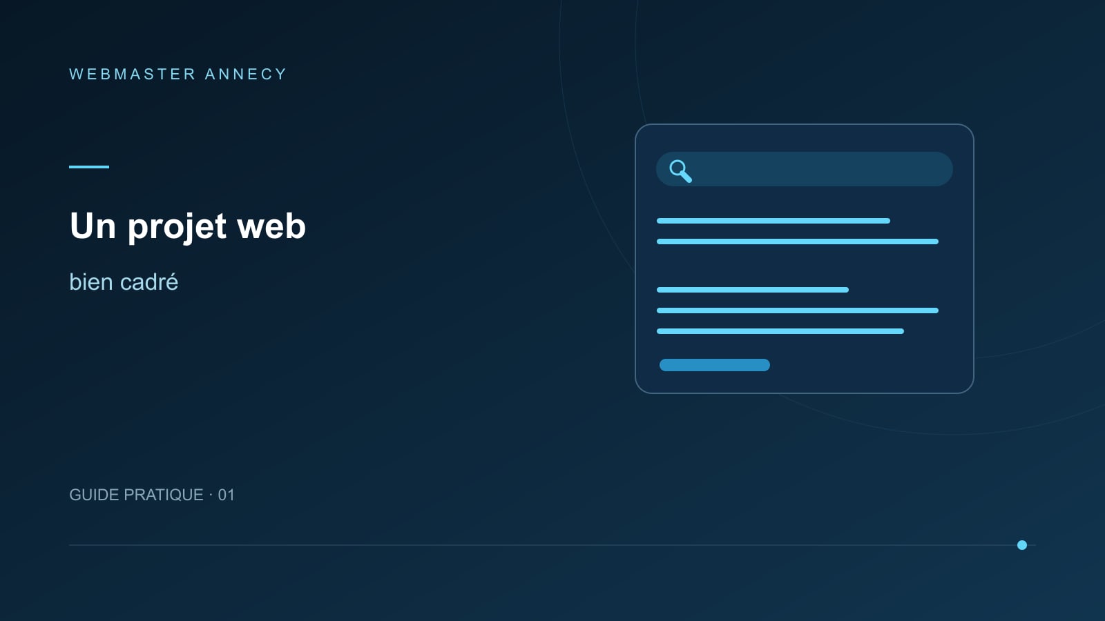 Un projet web : bien cadré