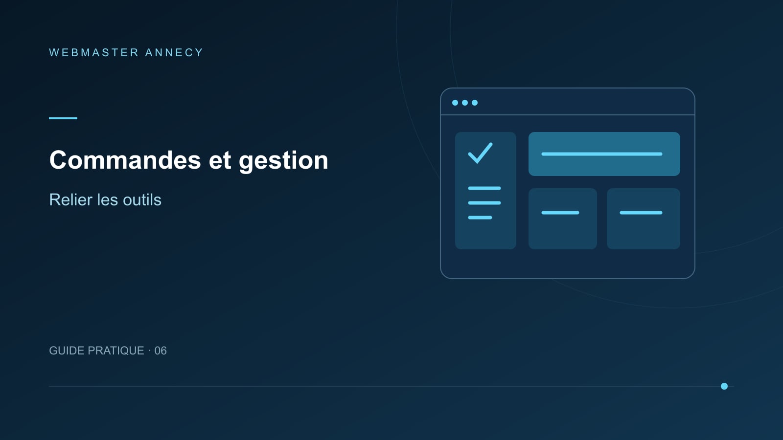 Commandes et gestion : Relier les outils
