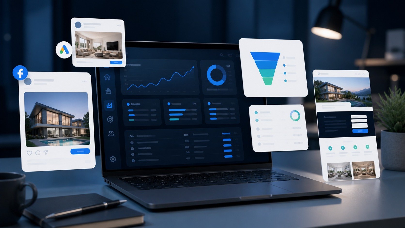 Publicité sur réseaux sociaux et créations digitales